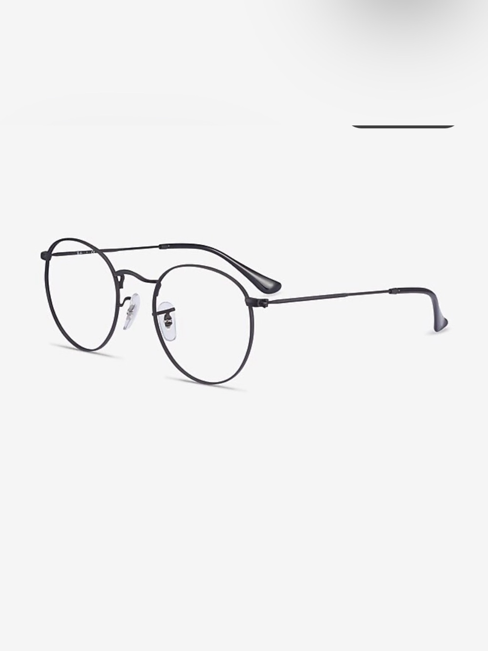 Ray Ban RX3557v Black Round Metal Reading +2.00 Glasses - Unisex. - Picture 4 of 16